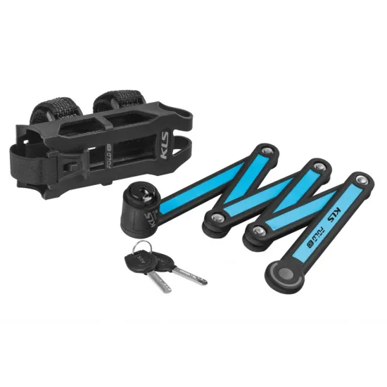 Замок складной KLS Fold 30 синий 3.5х750 мм