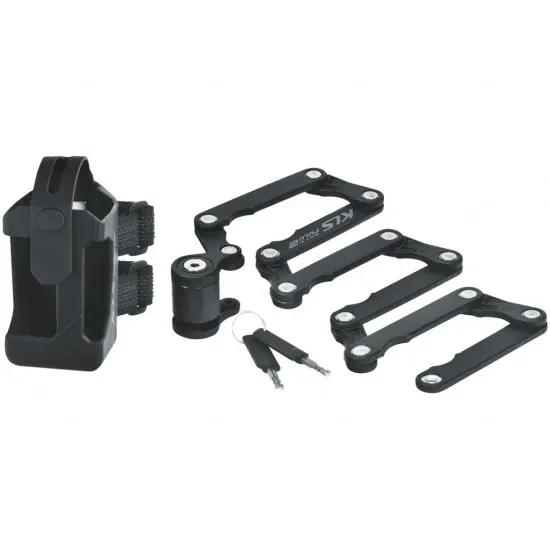 Замок фолдінговий KLS Fold 90 чорний 3х830 мм