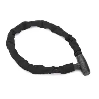 Замок Green Cycle GLK-381 ланцюг 8ммx100см у текстильній обоймі, чорний Замок Green Cycle GLK-381 ланцюг 8ммx100см у текстильній обоймі, чорний
