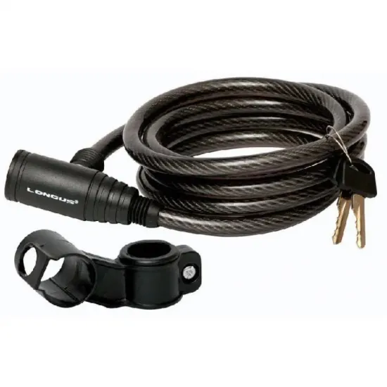 Замок Longus 10Х1800мм +кріплення, чорний