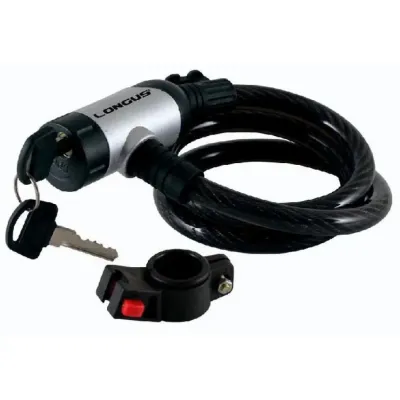 Замок Longus 12Х900мм +кріплення, срібний