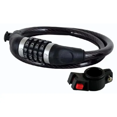 Замок Longus 12Х950мм, +кріплення, кодовий, чорний