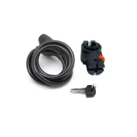 Замок велосипедный Author ASL-31 d.8x1500 мм, спиральный, цвет черный 17060150
