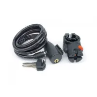 Замок велосипедный Author ASL-31 d.8x1500 мм, спиральный, цвет дымчатый 17060152