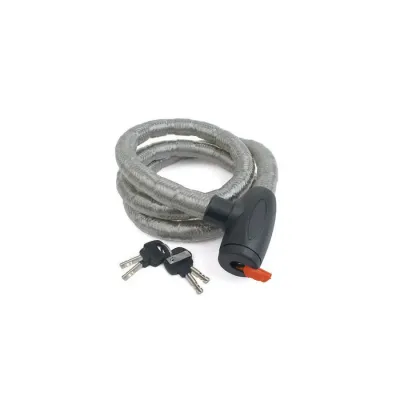 Замок велосипедный Author ASL-39, спиральный, размер 22x1200 мм, цвет серебристый 17060400 Замок велосипедный Author ASL-39, спиральный, размер 22x1200 мм, цвет серебристый 17060400