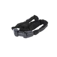 Велозамок ETOOK ET465 5 x 1000 мм ланцюговий чорний