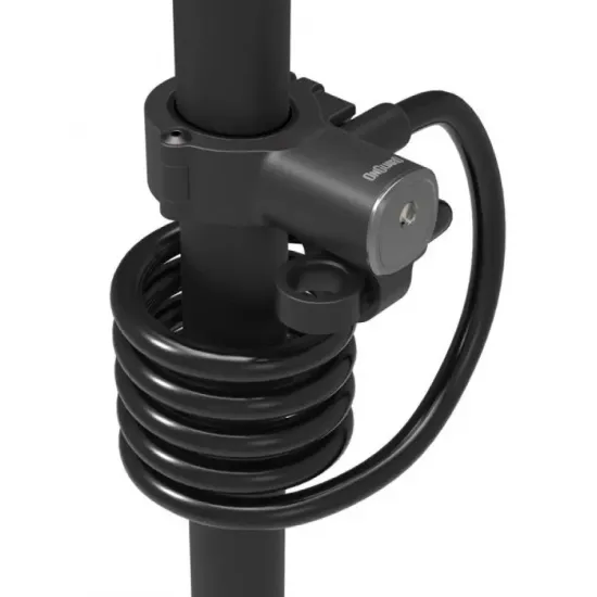 Замок Onguard Electric Scooter, трос 120см х 12мм, 5 ключів, чорний