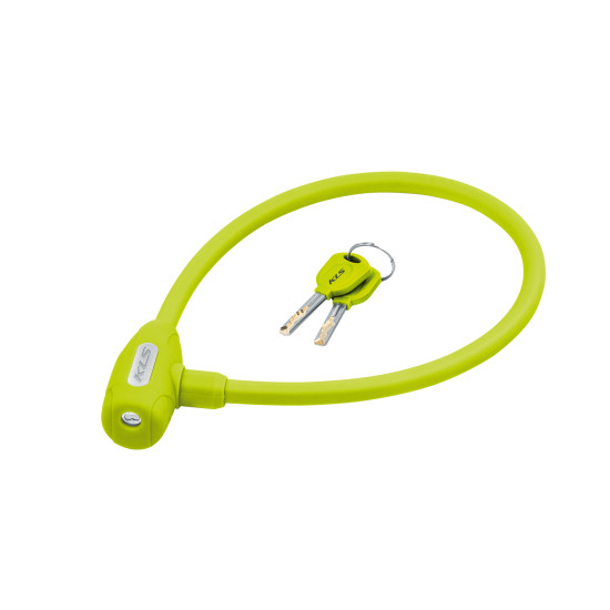 Замок тросиковий KLS Jolly лайм 12x650 мм