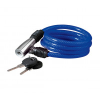 Замок тросиковый KLS Beat синий 8x1000 мм