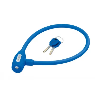 Замок тросиковий KLS Jolly синій 12x650 мм Замок тросиковий KLS Jolly синій 12x650 мм