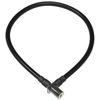Замок OnGuard Lightweight Key Coil Cable Lock. Стальной трос 120см х 8мм, с виниловым покрытием + 2 ключа, черный Замок OnGuard Lightweight Key Coil Cable Lock. Стальной трос 120см х 8мм, с виниловым покрытием + 2 ключа, черный