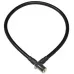 Замок OnGuard Lightweight Key Coil Cable Lock. Сталевий трос 120см х 8мм, з вініловим покриттям + 2 ключа, чорний