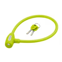 Замок тросиковый KLS Jolly лайм 12x650 мм