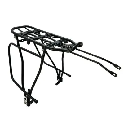 Багажник велосипедний KW-680-09, алюміній, чорний, з лого Kaiwei, OEM пакування, KW-680-09 Багажник велосипедний KW-680-09, алюміній, чорний, з лого Kaiwei, OEM пакування, KW-680-09