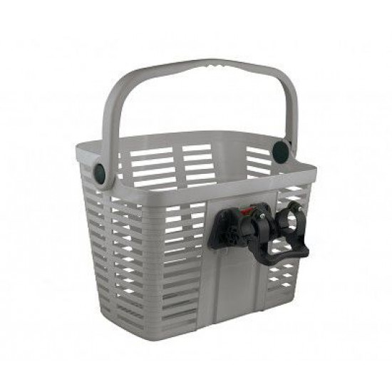 Кошик Bellelli Plaza с креплением на руль пластиковый серый
