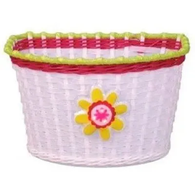 Кошик Green Cycle GCB-02-8 дитячий плетений пластик білий
