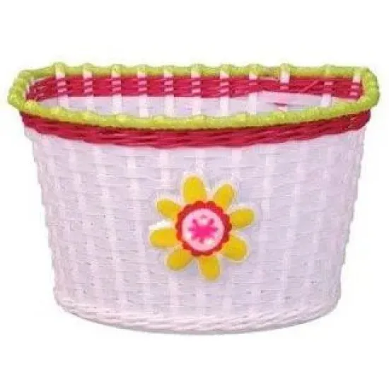 Кошик Green Cycle GCB-02-8 дитячий плетений пластик білий