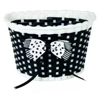 Кошик Green Cycle GCB-02-9 дитячий плетений пластик, чорний