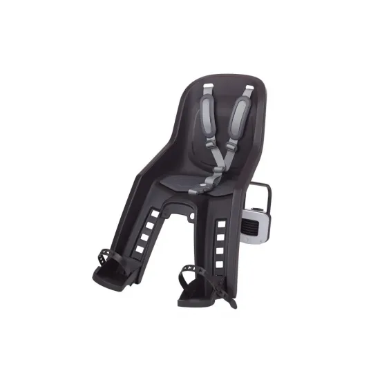 Дитяче крісло на велосипед POLISPORT Bubbly Mini FF Чорний / Сірий переднє