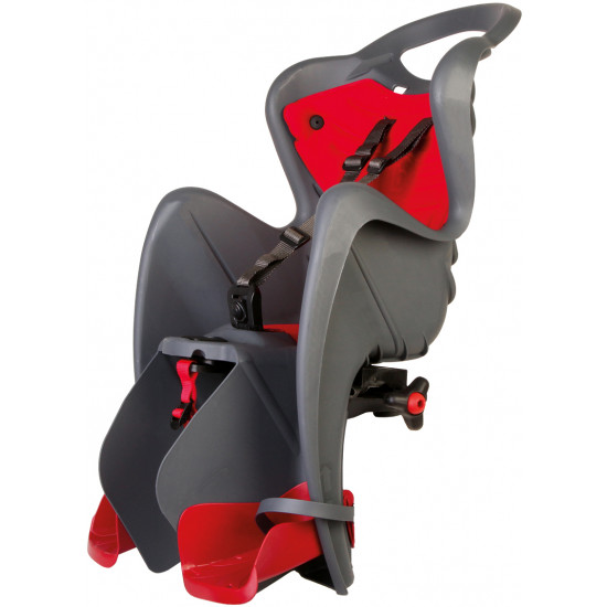 Сидіння заднє Bellelli Mr Fox Clamp до 22 кг, темно-сіре