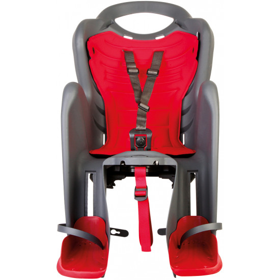 Сидіння заднє Bellelli Mr Fox Clamp до 22 кг, темно-сіре