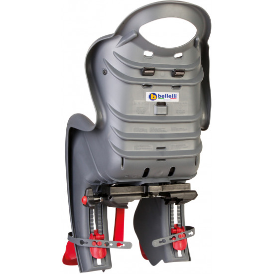 Сидіння заднє Bellelli Mr Fox Clamp до 22 кг, темно-сіре