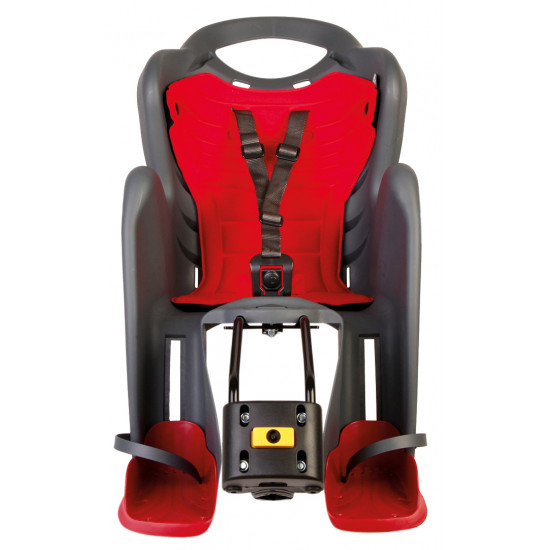 Сидіння задн. Bellelli Mr Fox Standart B-fix до 22 кг, темно-сіре сріблясте