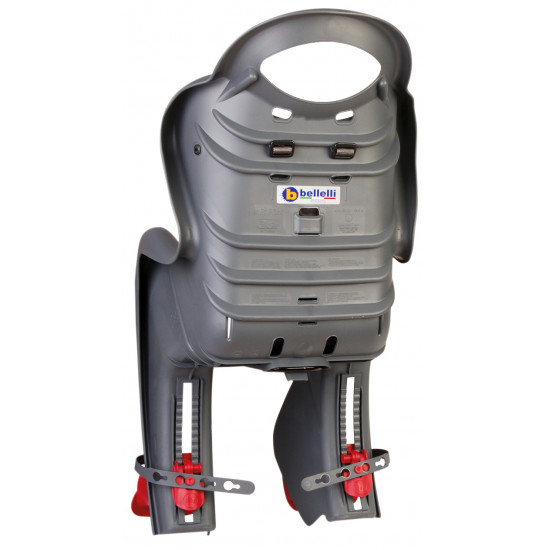 Сидіння задн. Bellelli Mr Fox Standart B-fix до 22 кг, темно-сіре сріблясте