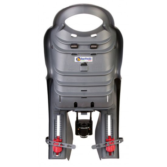 Сидіння задн. Bellelli Mr Fox Standart B-fix до 22 кг, темно-сіре сріблясте