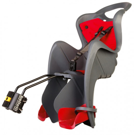 Сидіння задн. Bellelli Mr Fox Relax до 22 кг B-fix темно-сіре сріблясте