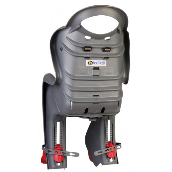 Сидіння задн. Bellelli Mr Fox Relax до 22 кг B-fix темно-сіре сріблясте