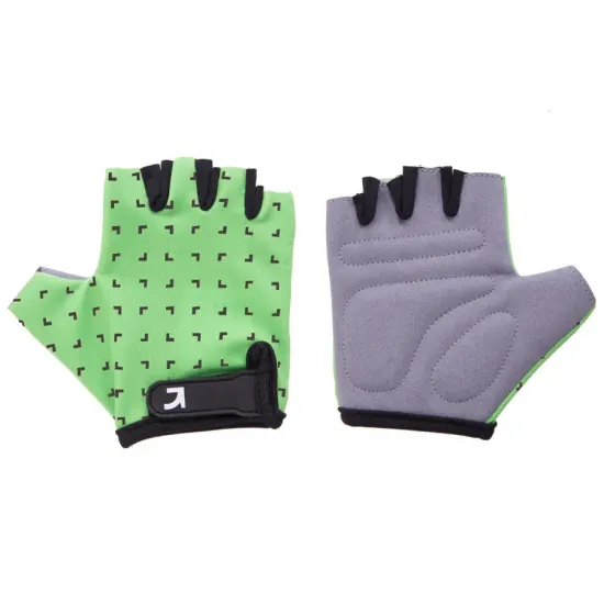 Рукавички дитячі Green Cycle FLASH без пальців S зелено-чорні
