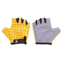 Детские перчатки Green Cycle MIA без пальцев S желто-черные