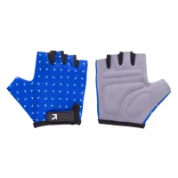 Детские перчатки Green Cycle FLASH без пальцев XS сине-белые