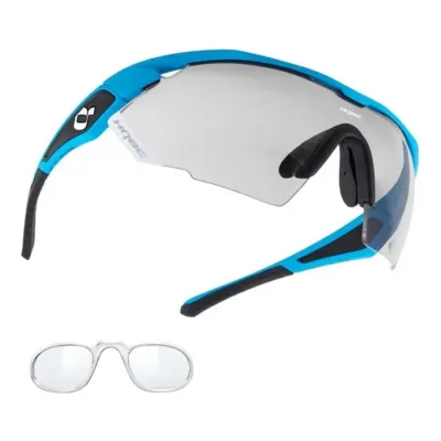 Окуляри HQBC QX3, фотохромні лінзи, діоптрична вставка Clip-on, синій/чорний