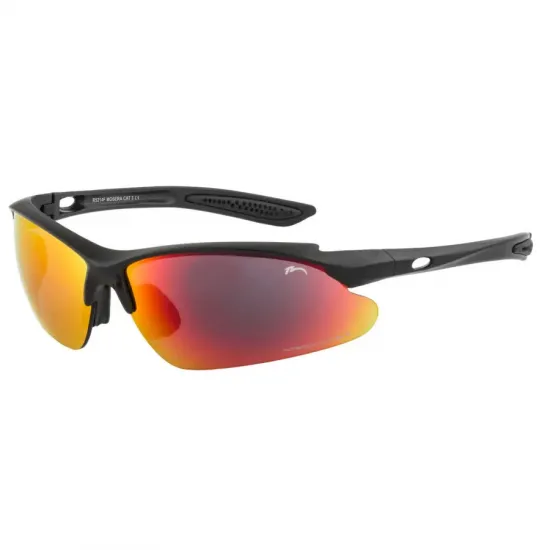 Окуляри Relax Mosera оправа чорна матова лінзи димчаста Revo inferno / прозора (cat.3.0)