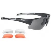 Окуляри ONRIDE Lead 30 матово чорні з лінзами димчасті кат 3 (17%); помаранчева кат 2 (37%); прозорі