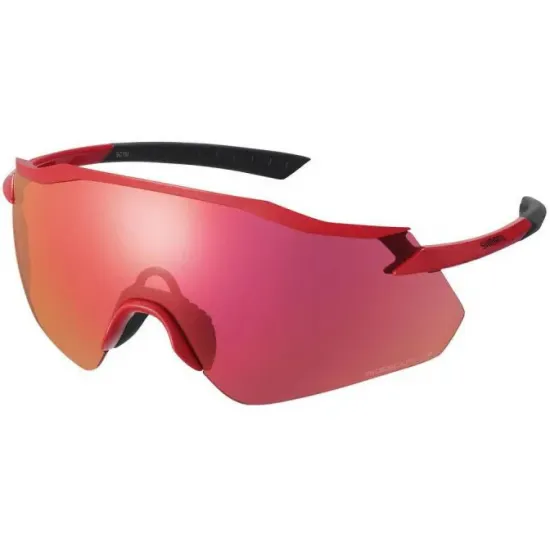 Окуляри SHIMANO EQUINOX4 Road, матові металік червоні