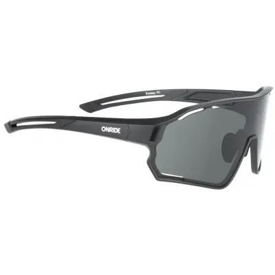 Очки ONRIDE Ecstasy матово черные с дымчатыми линзами (17%)