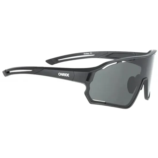 Очки ONRIDE Ecstasy матово черные с дымчатыми линзами (17%)