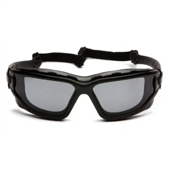 Защитные очки с уплотнителем Pyramex i-Force Slim (gray) Anti-Fog, черные
