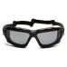 Защитные очки с уплотнителем Pyramex i-Force Slim (gray) Anti-Fog, черные