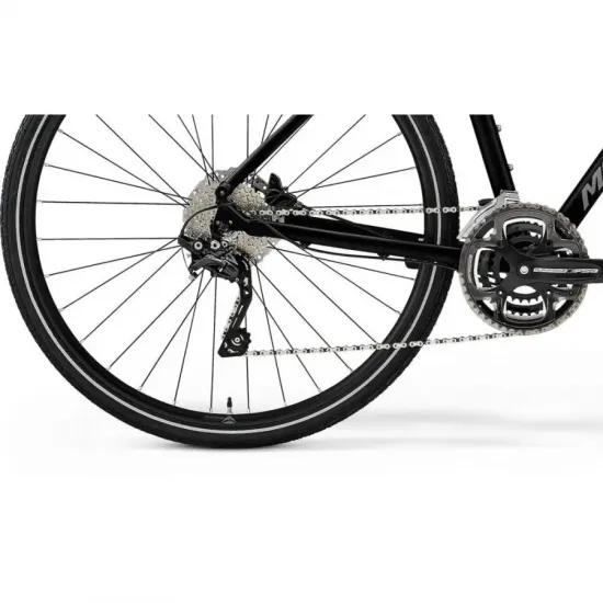 Велосипед MERIDA CROSSWAY 300,L(55),GLOSSY BLACK(MATT SILVER)