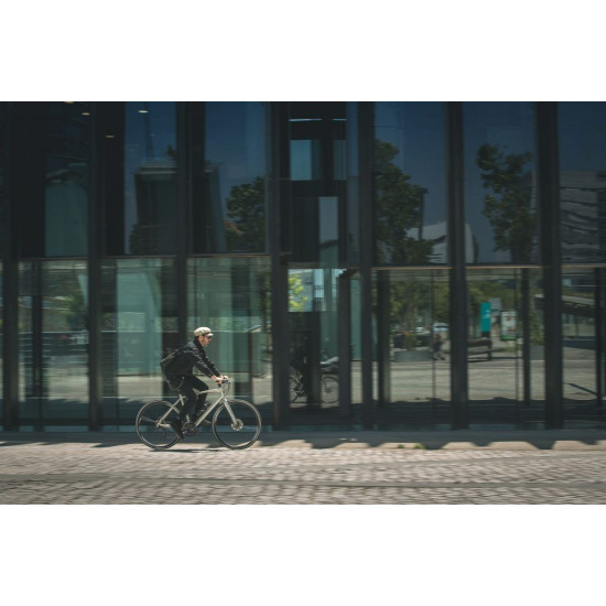 Велосипед MERIDA CROSSWAY 300,L(55),GLOSSY BLACK(MATT SILVER)