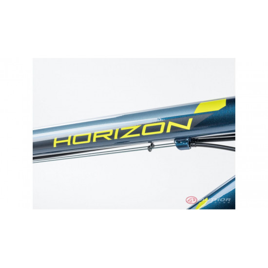 Велосипед AUTHOR (2023-24) Horizon 28", рама 18", колір-темно синій (лимонний) // темно синій 2023120