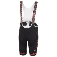 Шорти з лямками Ghost Factory Racing Bip, M, чорно-червоно-білі