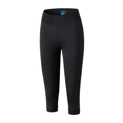 Велобриджі жіночі Shimano 3/4 без лямок, чорні, розм. M