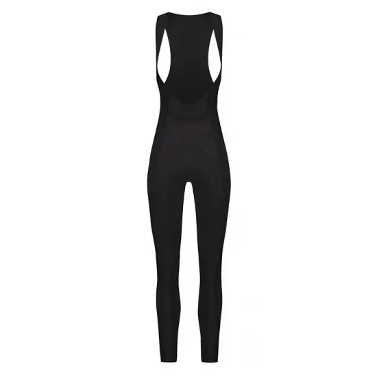 Велорейтузы женские Shimano Apice с лямками, черные, размер XXS