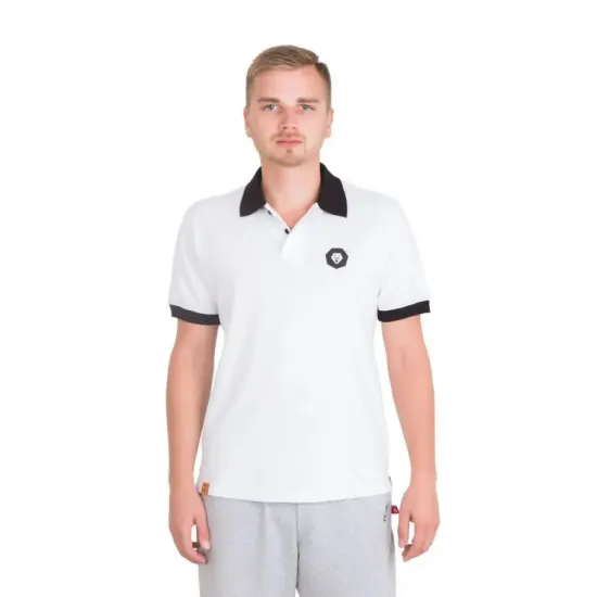 Футболка Pride ЛЕВ поло біла розмір S