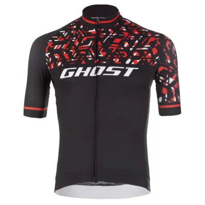 джерсина Ghost Factory Racing, Short, XL, черно-красно-белое